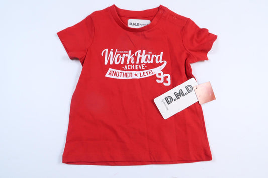 Brand new red short-sleeved shirt from DMD in size 74