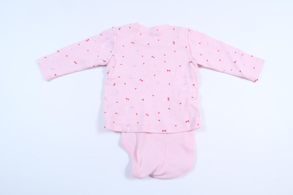 Pink sweater with built-in body from Benetton in size 62/68