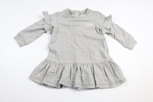 Gray long-sleeved dress from Ralph Lauren in size 6M