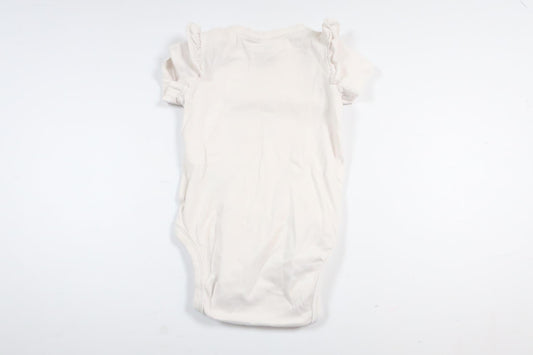 White short-sleeved bodysuit with rabbit from H&amp;M in size 56