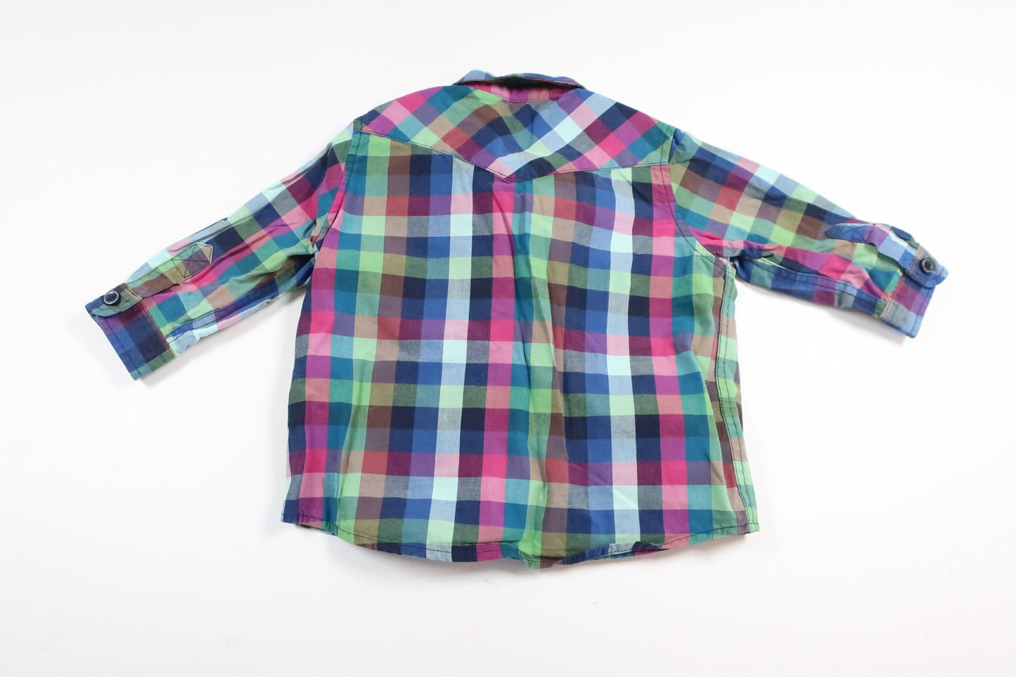 Checkered long-sleeved shirt from Polarn o. Pyret in size 68