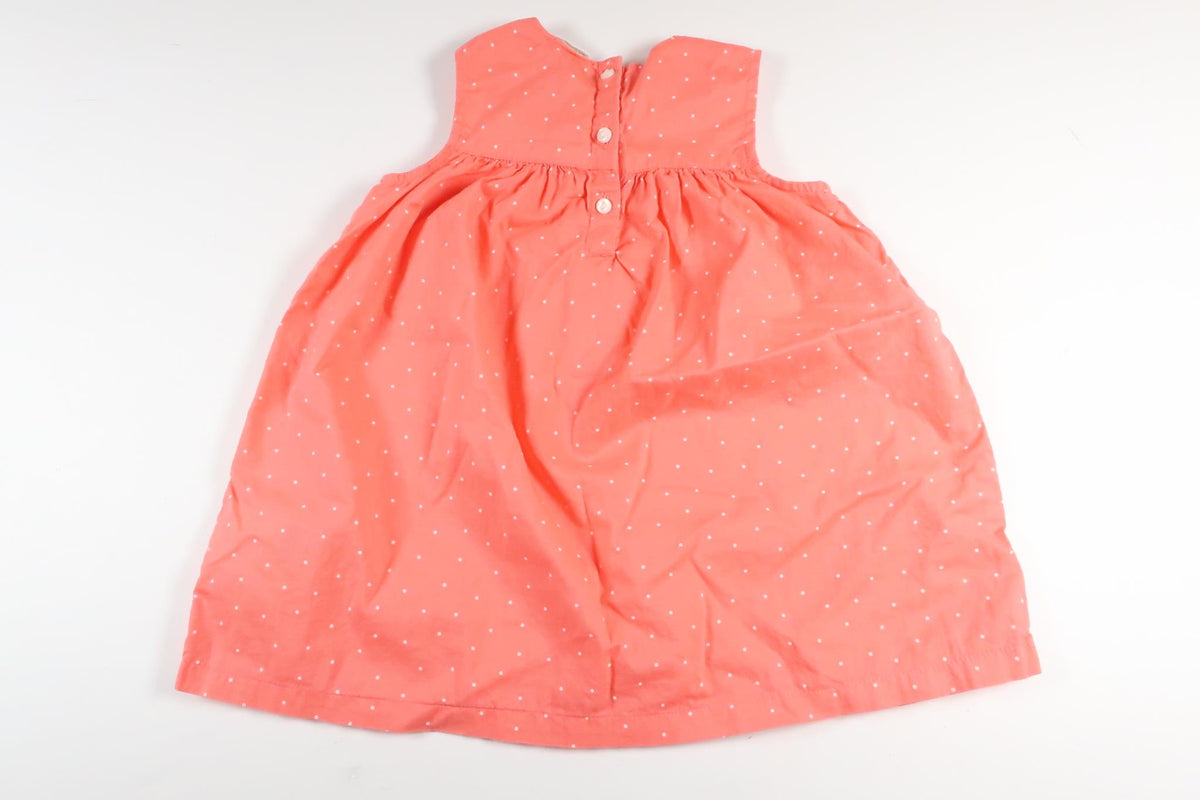 Neon pink polka dot dress from H&amp;M in size 80