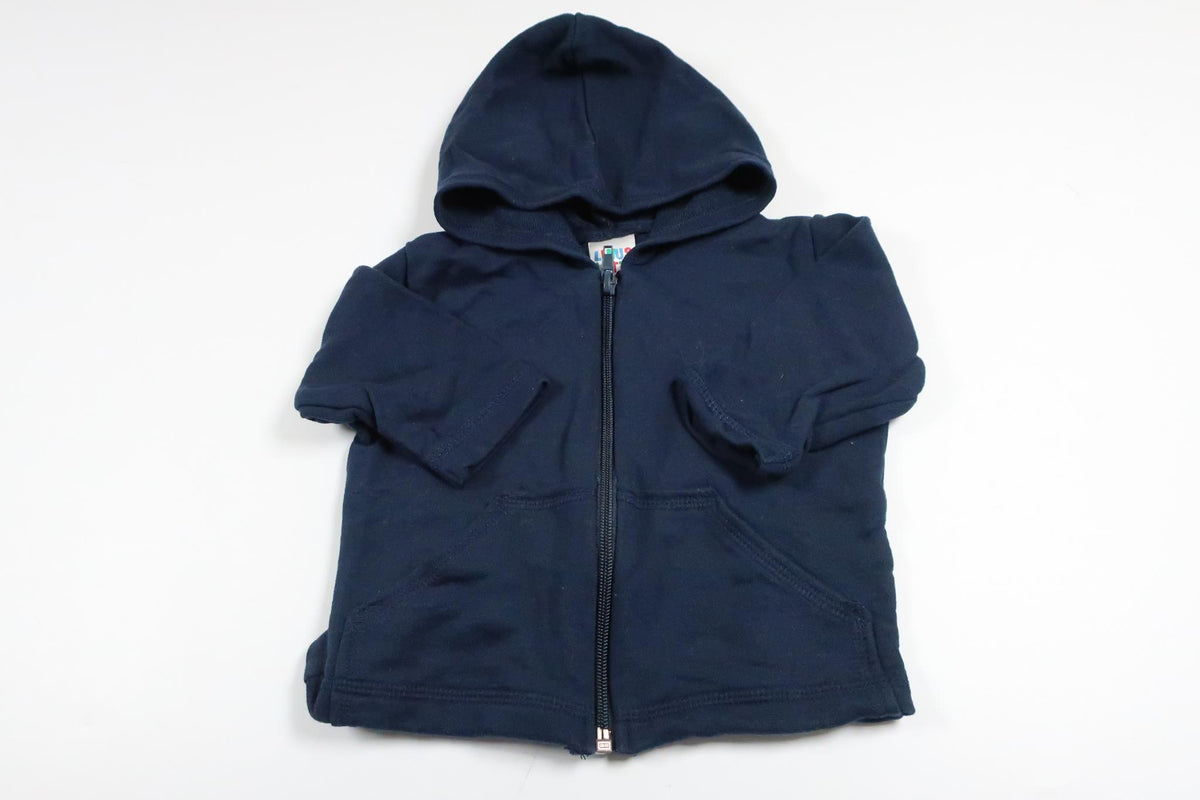 Navy blue hooded jacket from Linus &amp; Lotta in size 60