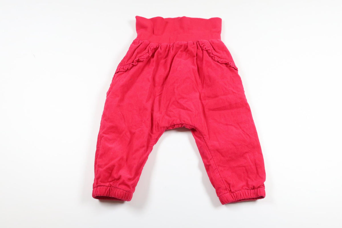Lightly lined trousers from H&amp;M - Size 74 - Pink