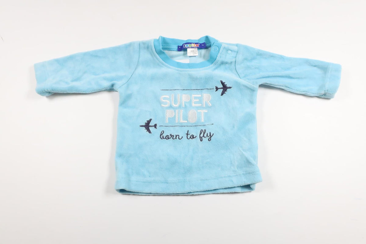 Velour sweater from Lupilu - Size 50/56 - Blue