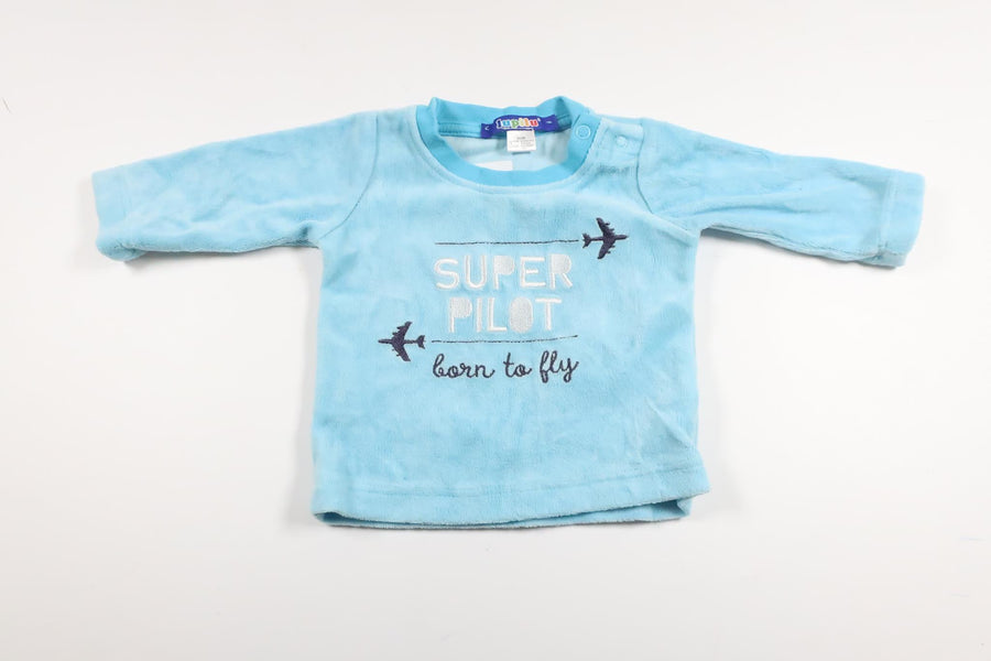 Velour sweater from Lupilu - Size 50/56 - Blue
