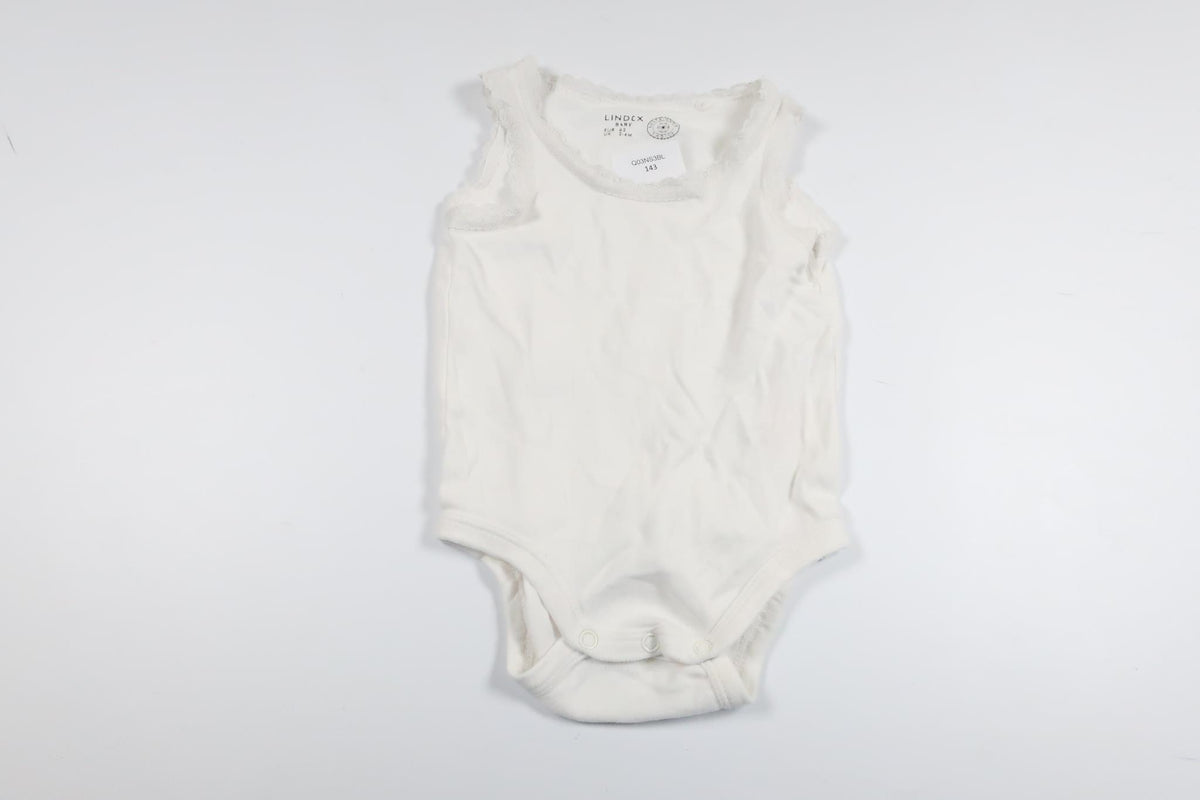 Linen bodysuit from Lindex - Size 62 - White