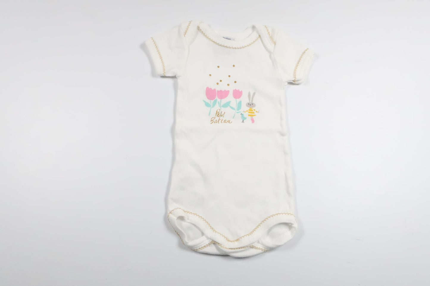 Bodysuit from Petit Bateau - Size 56/62 - White
