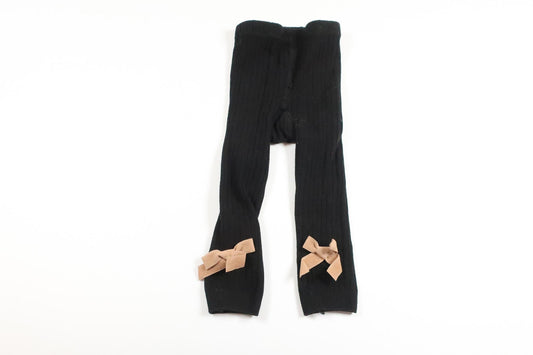 Tights with bow from Unknown - Size 68/74 - Black