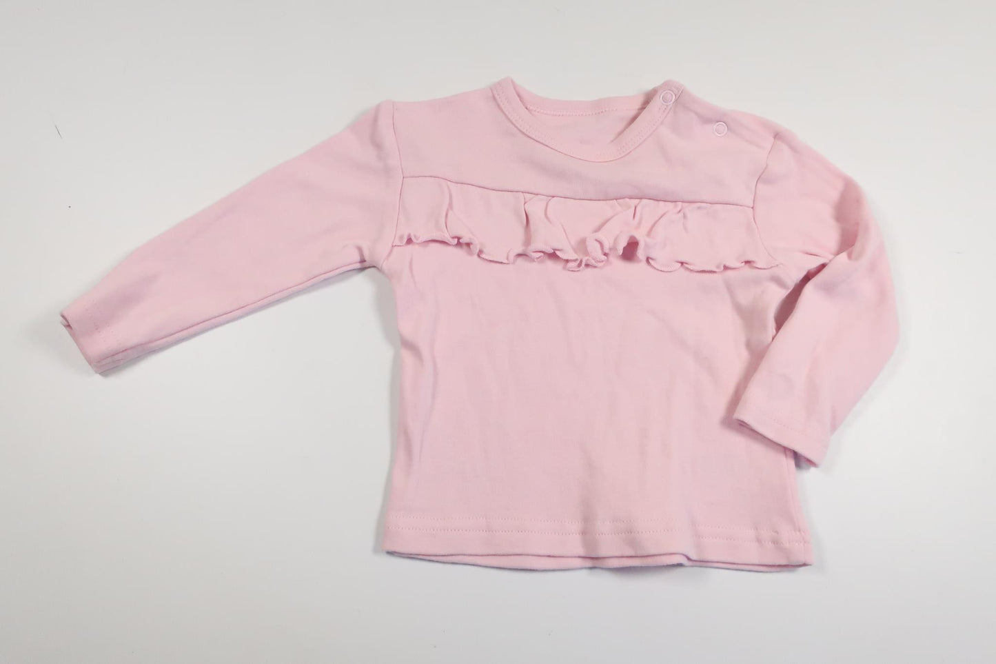 Sweater with ruffles from Tiny Treasure - Size 68 - Pink