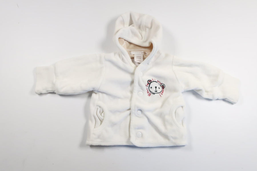 Velour hoodie from H&amp;M - Size 50 - White