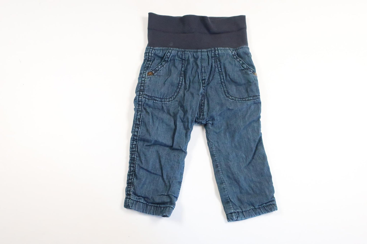 Lightly lined pants from Newbie - Size 62 - Denim