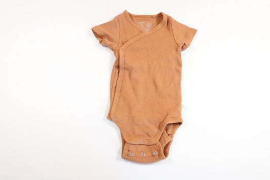 Ribbed wrap bodysuit from Lindex - Size 62 - Brown