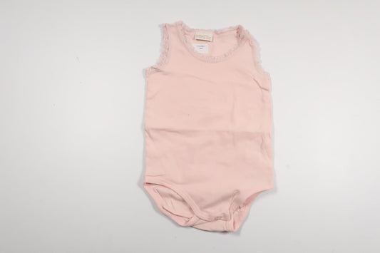 Linen bodysuit from Lindex - Size 80 - Pink