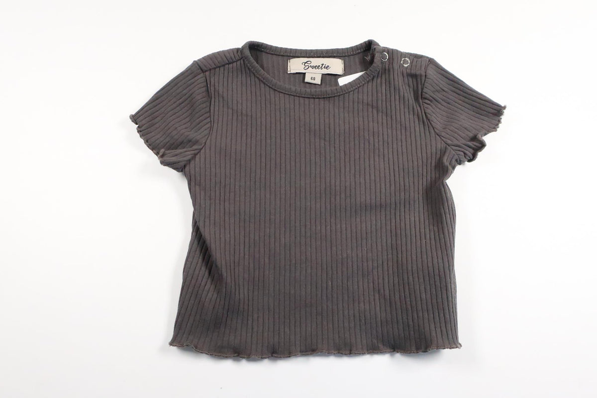 Ribbed t-shirt from Sweetie - Size 68 - Grey