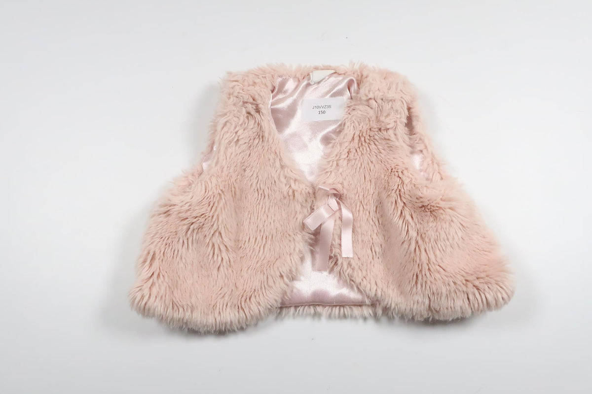 Faux fur vest from H&M - Size 68 - Pink