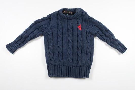 Knitted sweater from Baby Skill - Size 68 - Navy blue