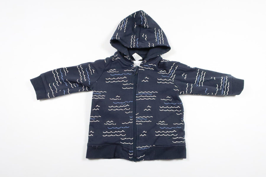 Hooded jacket from Lindex - Size 68 - Navy blue