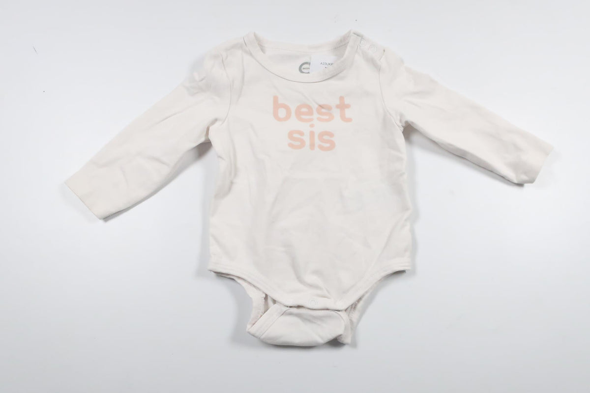Bodysuit "Best Sis" from Cubus - Size 62 - White