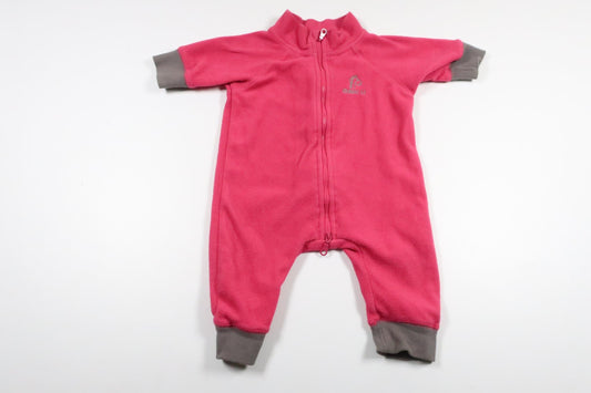 Fleece overalls from Basic U - Size 56 - Pink