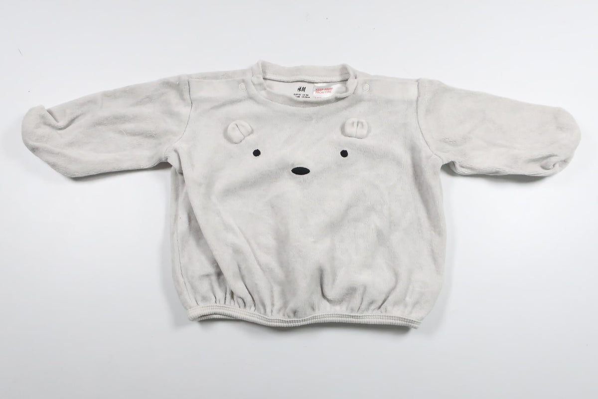 Fleece sweater from H&amp;M - Size 62 - Grey