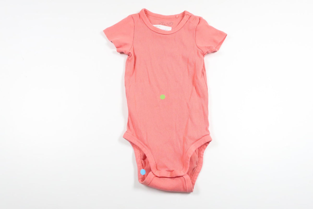 Ribbed bodysuit from Lindex - Size 86 - Pink