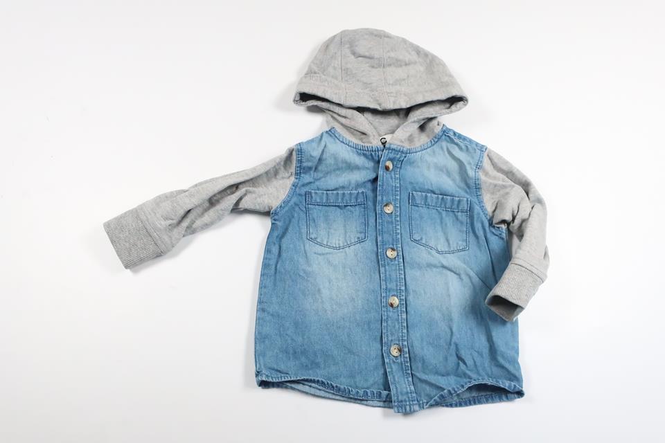 Shirt with hood from Cubus - Size 68 - Denim
