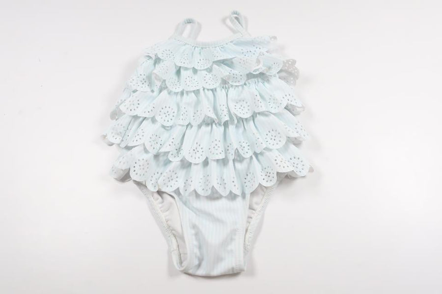 Swimsuit with ruffle from Baby GAP - Size 80/86 - Blue