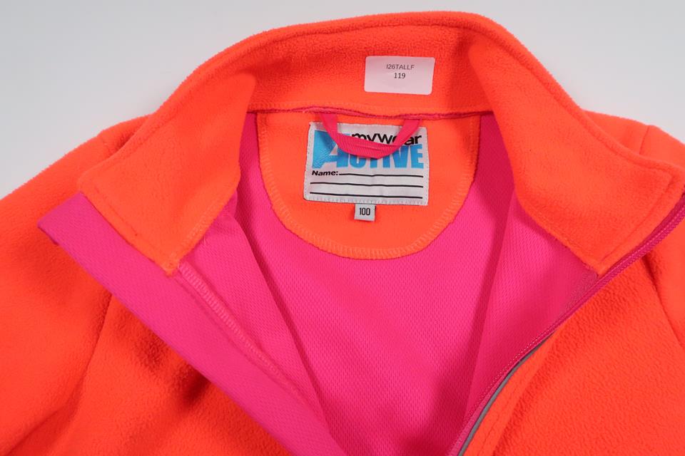 Wind fleece jacket from My Wear Active - Size 100 - Neon