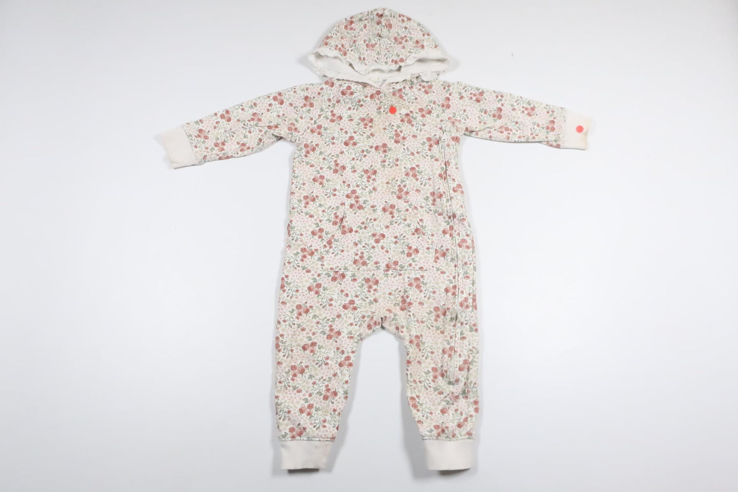 Floral jumpsuit from Newbie - Size 80 - White