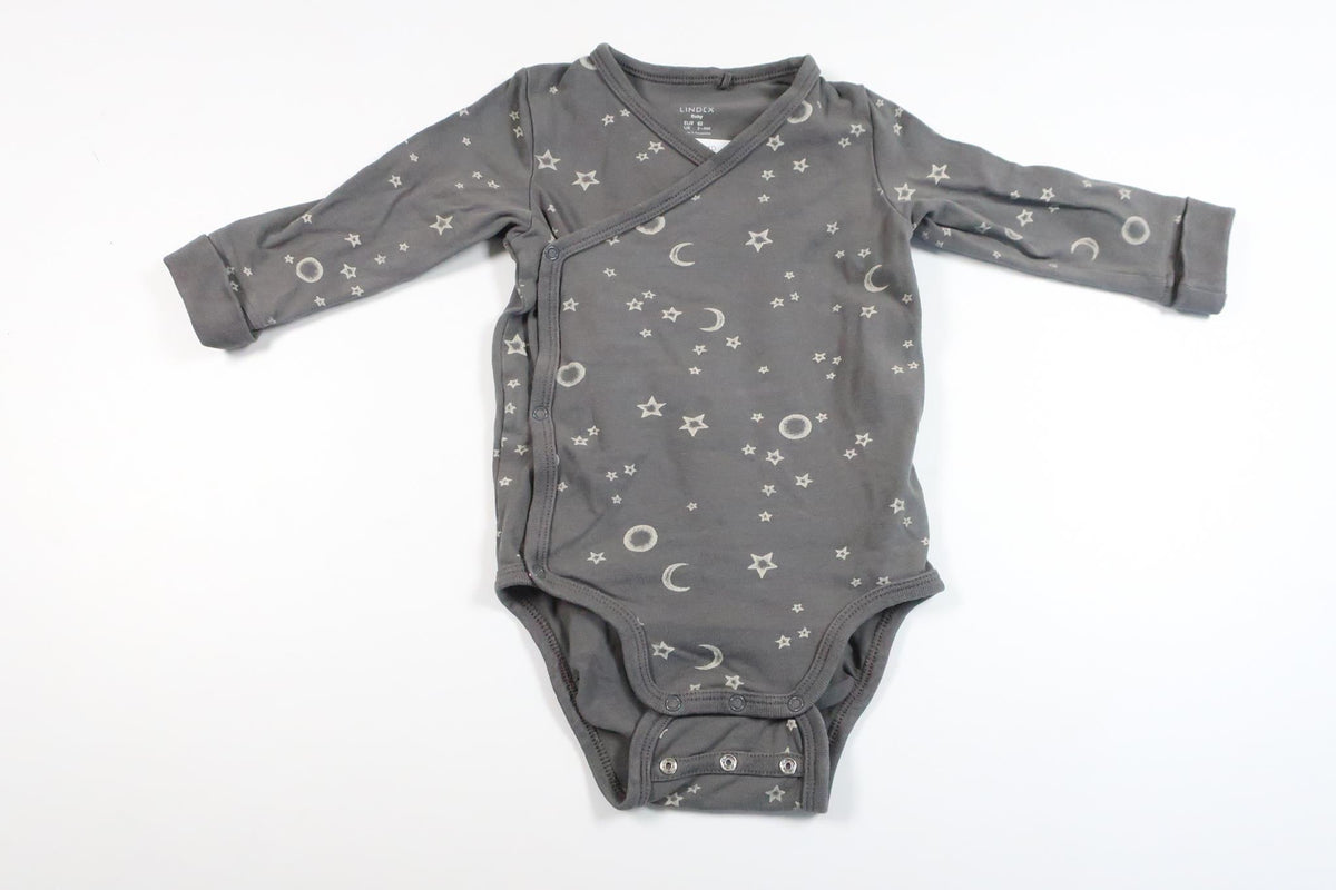 Wrap bodysuit from Lindex - Size 62 - Grey
