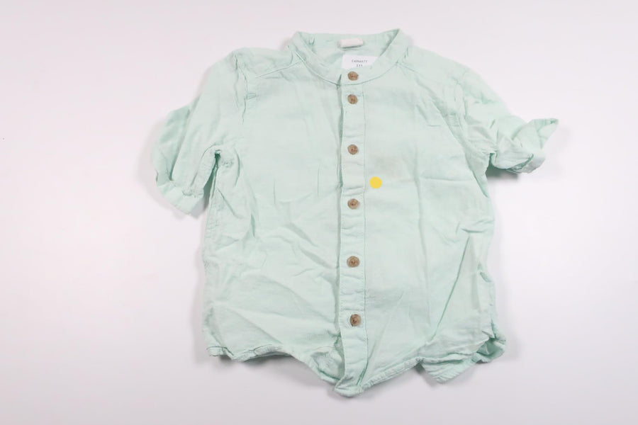Shirt in linen mix from H&M - Size 86 - Green