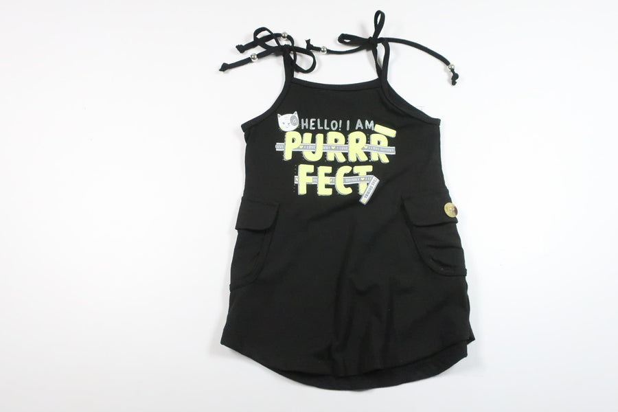 Dress with adjustable shoulder straps from Unknown - Size 98 - Black