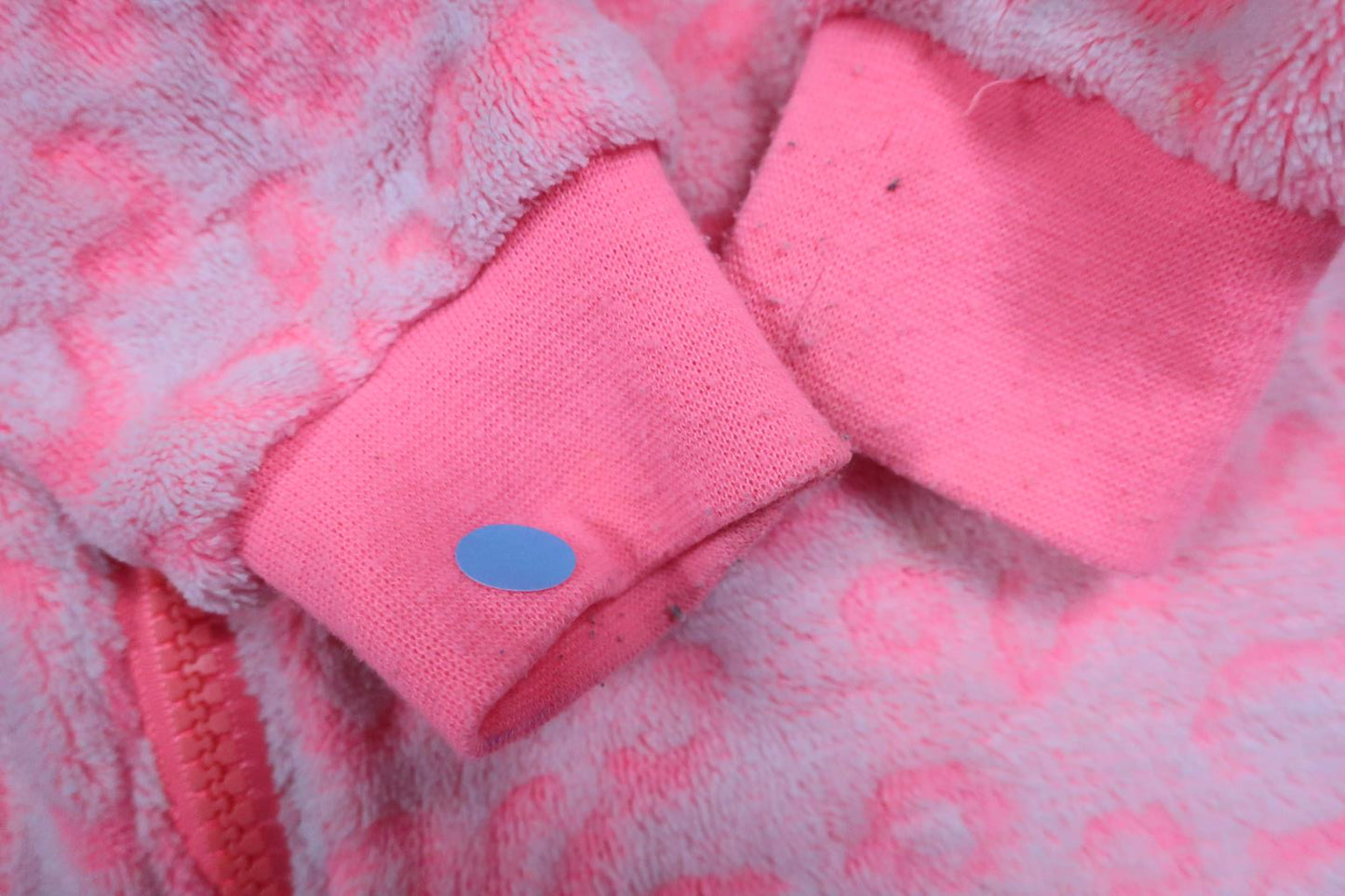 Leopard-print fleece jumpsuit from My Wear Young - Size 86/92 - Pink