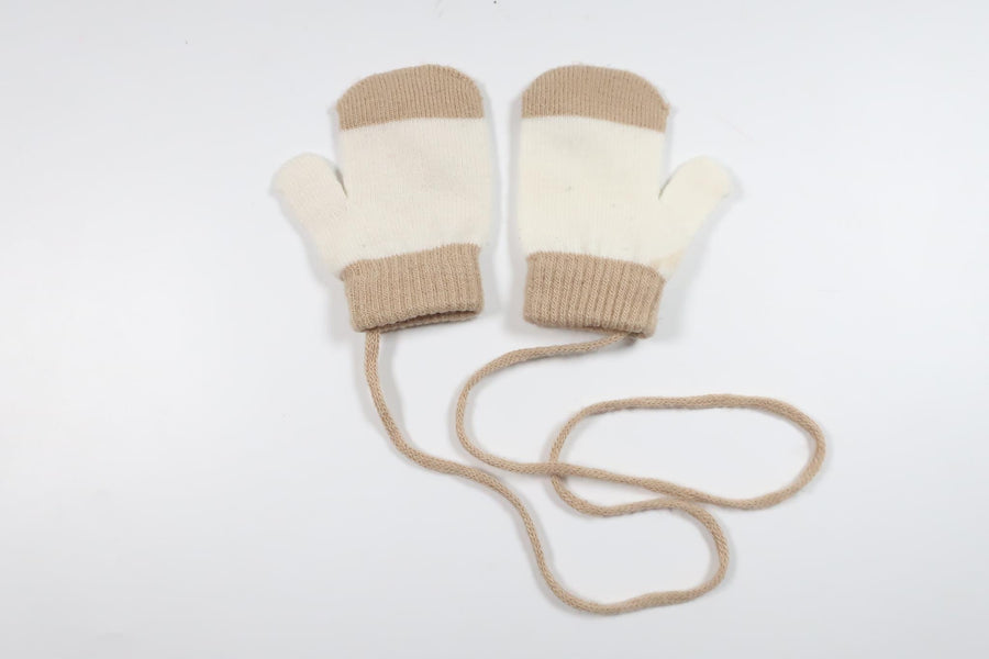 Knitted mittens from Unknown - Size 56/62 - Beige