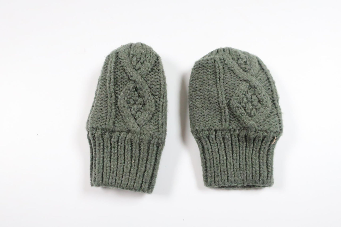 Fleece-lined mittens from H&M - Size 50/56 - Green