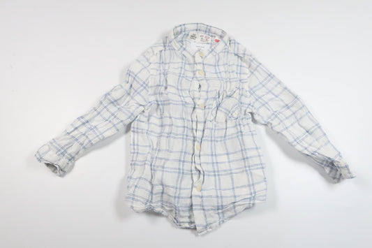 Shirt in 100% linen from Zara - Size 86 - White