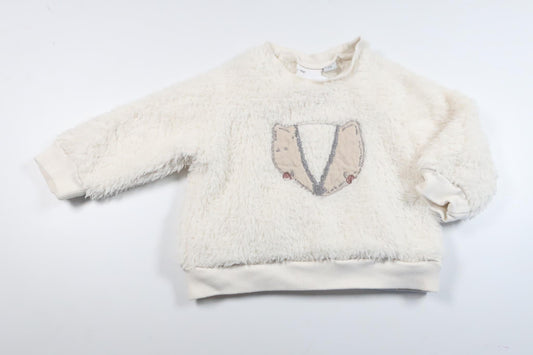 Fleece/pile sweater from My Wear Baby - Size 68 - Off-white