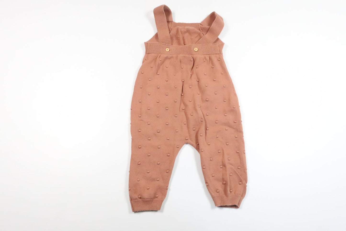 Knitted overalls with dots from H&M - Size 68 - Brown