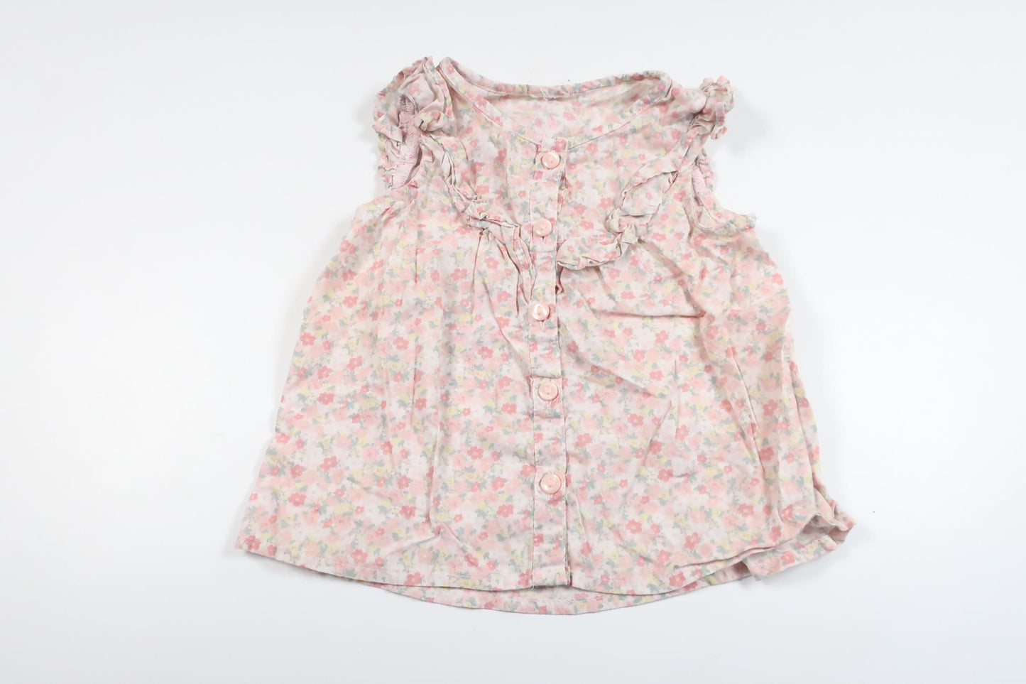 Floral tunic from H&amp;M - Size 74 - Pink
