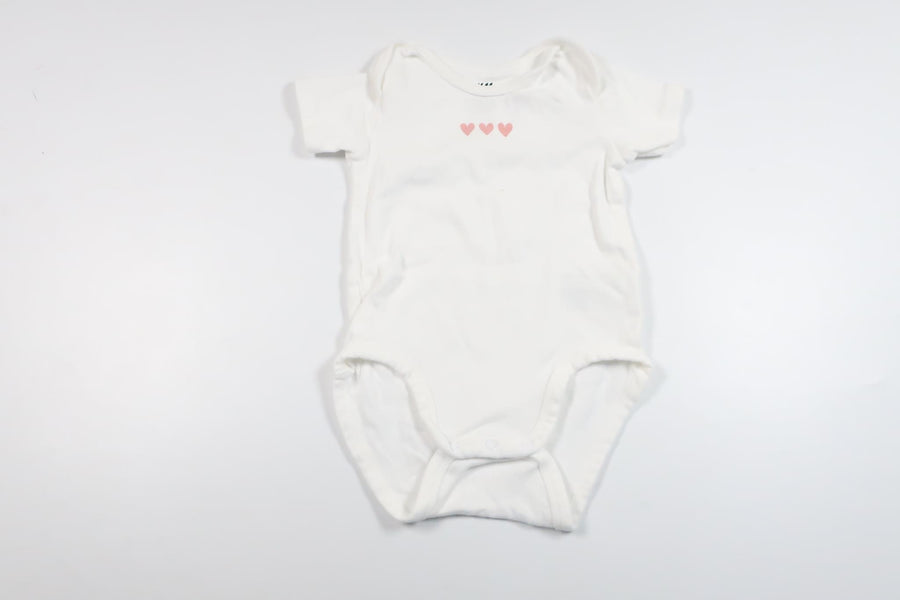 Body with hearts from H&M - Size 68/74 - White