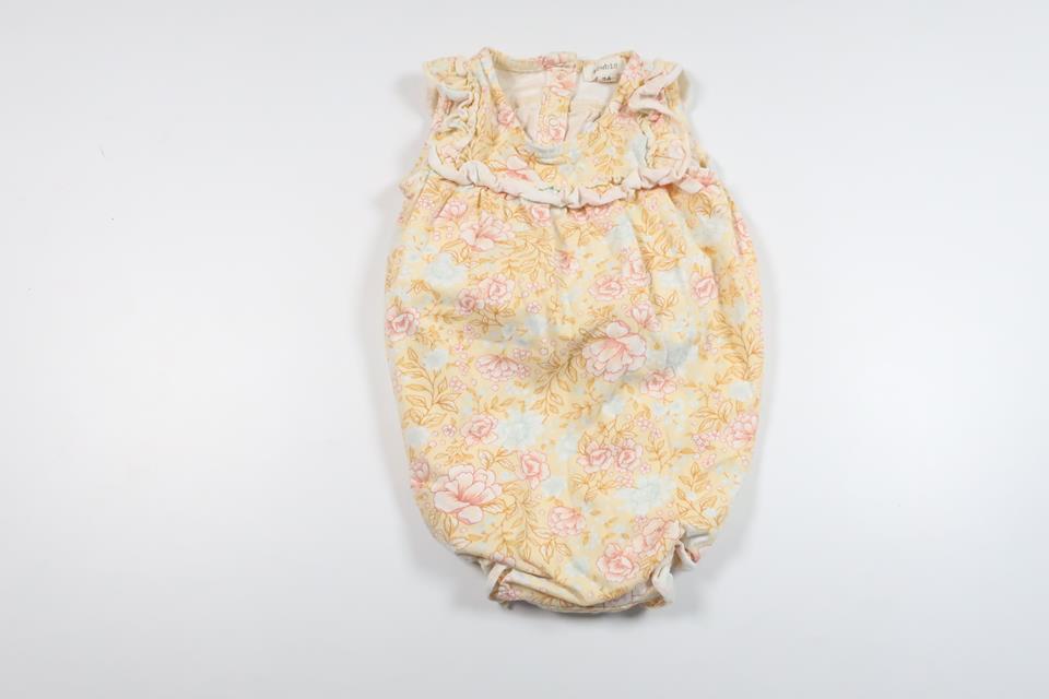 Floral bodysuit from Newbie - Size 74 - Yellow