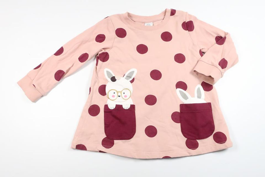 Polka dot dress from Lindex - Size 98 - Pink