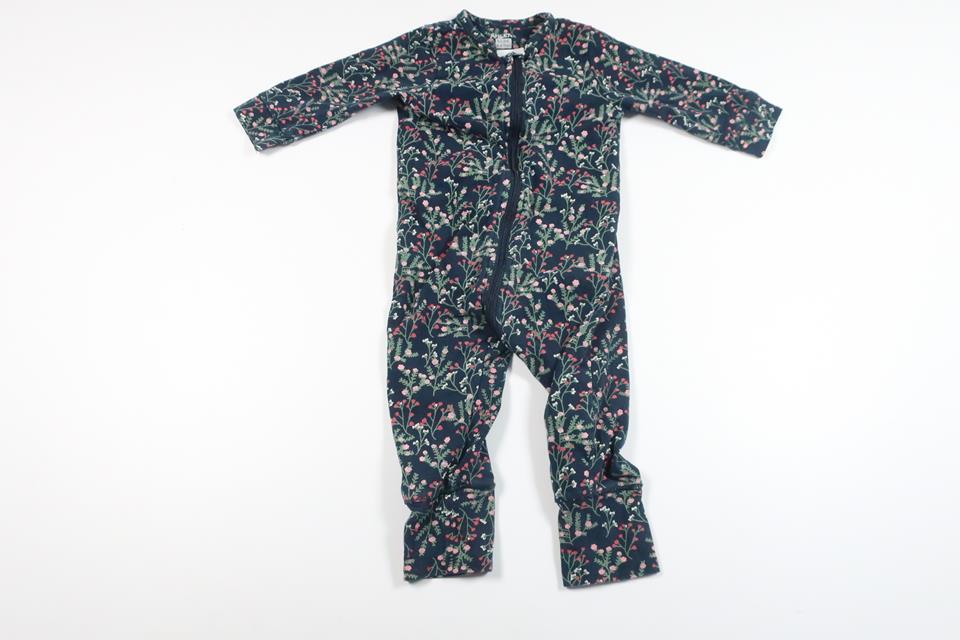 Floral pajamas from Åhléns - Size 62/68 - Navy blue