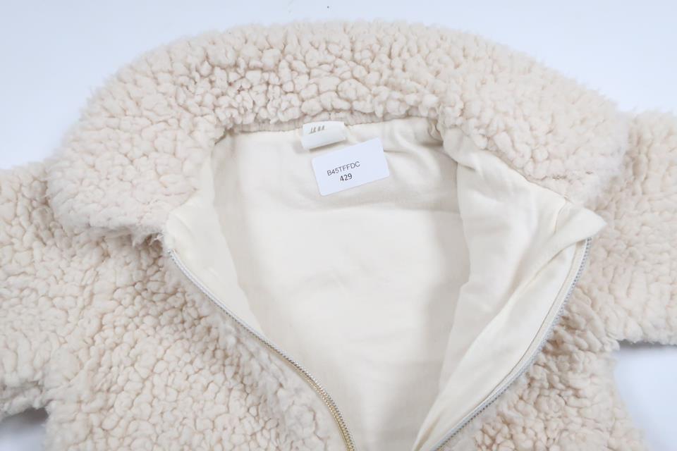 Jacket in pile from H&M - Size 80 - Off-white
