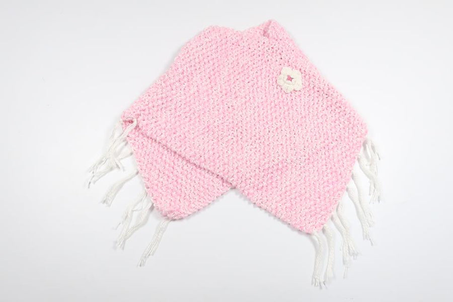 Hand-knitted poncho from Unknown - Size 74/80 - Pink