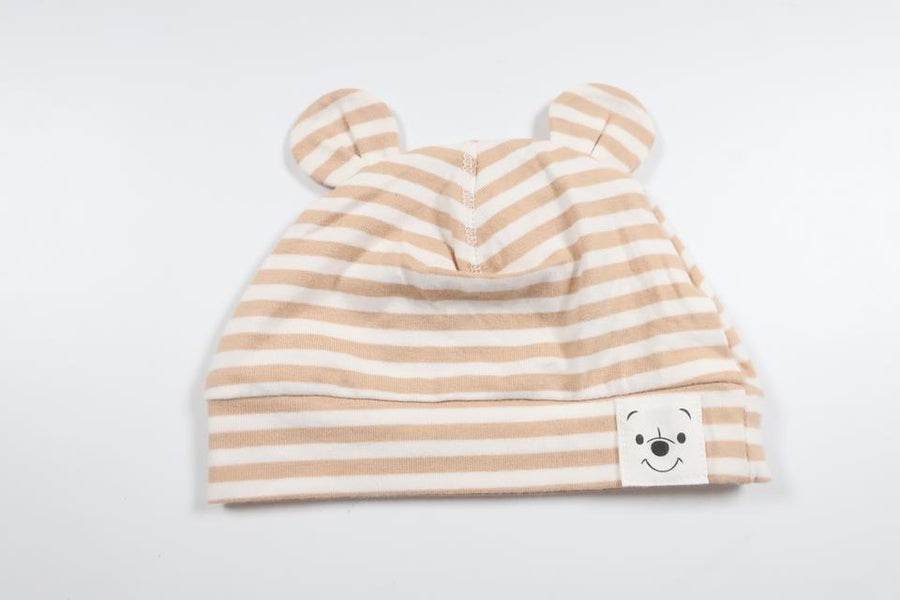 Striped hat with ears from H&M - Size 56 - Beige