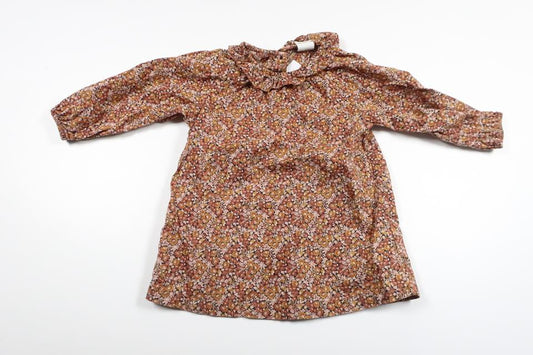 Floral dress from H&M - Size 68 - Brown