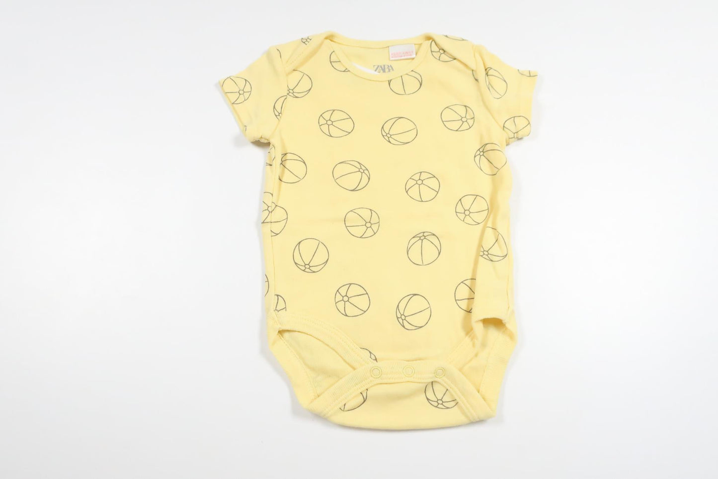 Bodysuit with balls from Zara - Size 62 - Yellow