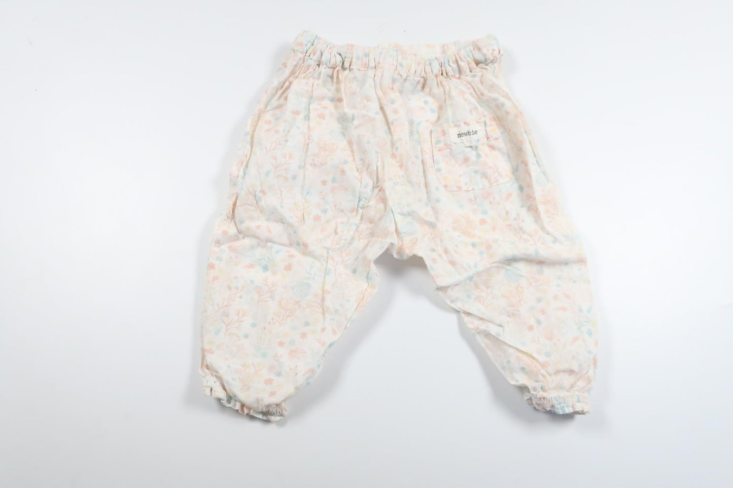 Floral pants from Newbie - Size 68 - White